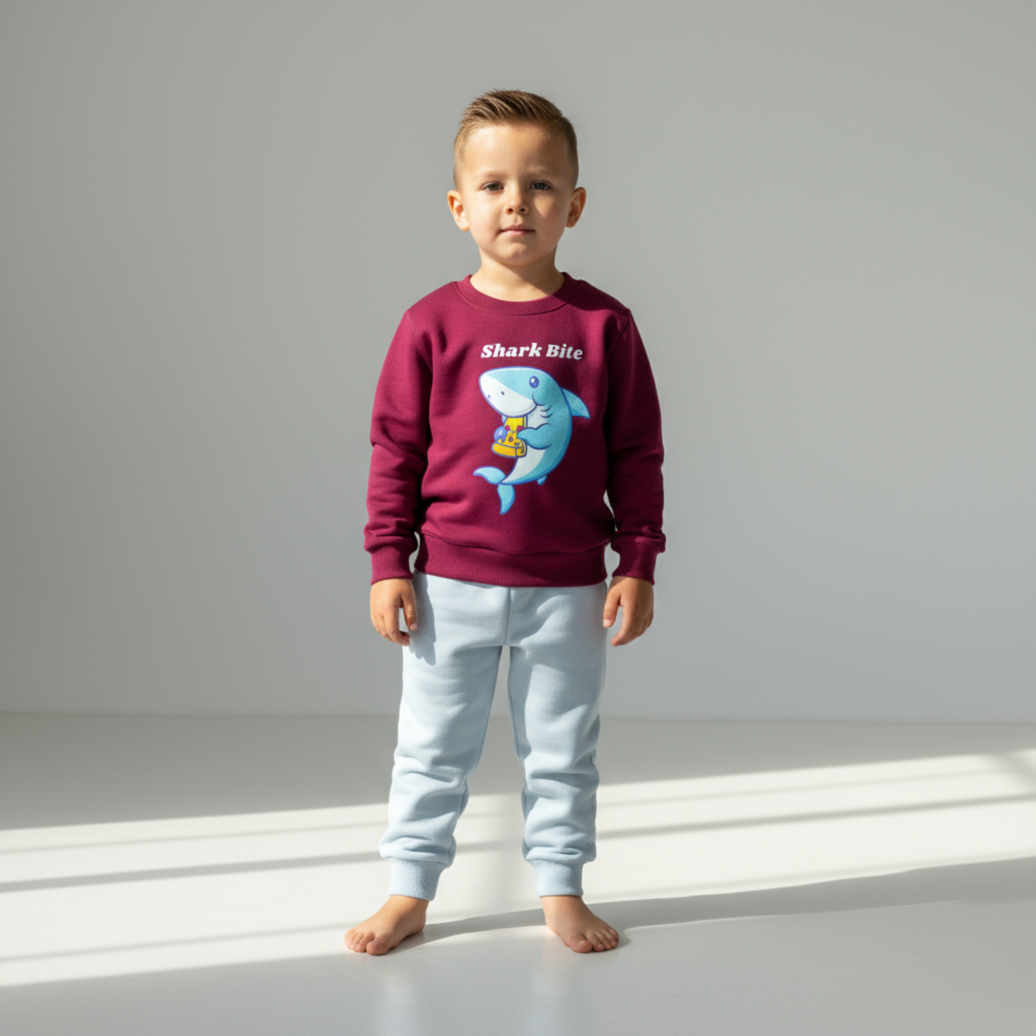 طقم شتوي نبيتي في رمادي