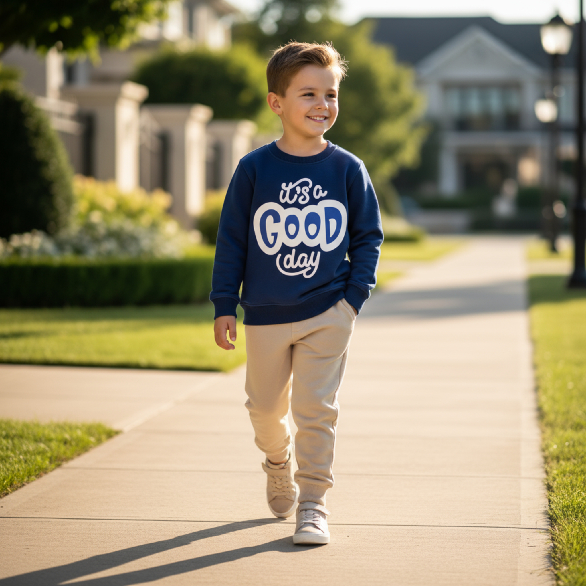 طقم كحلي في بيج