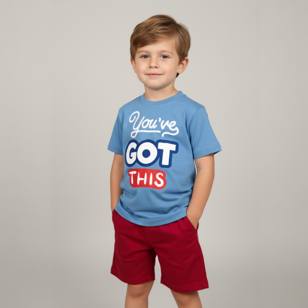 طقم سماوي في أحمر