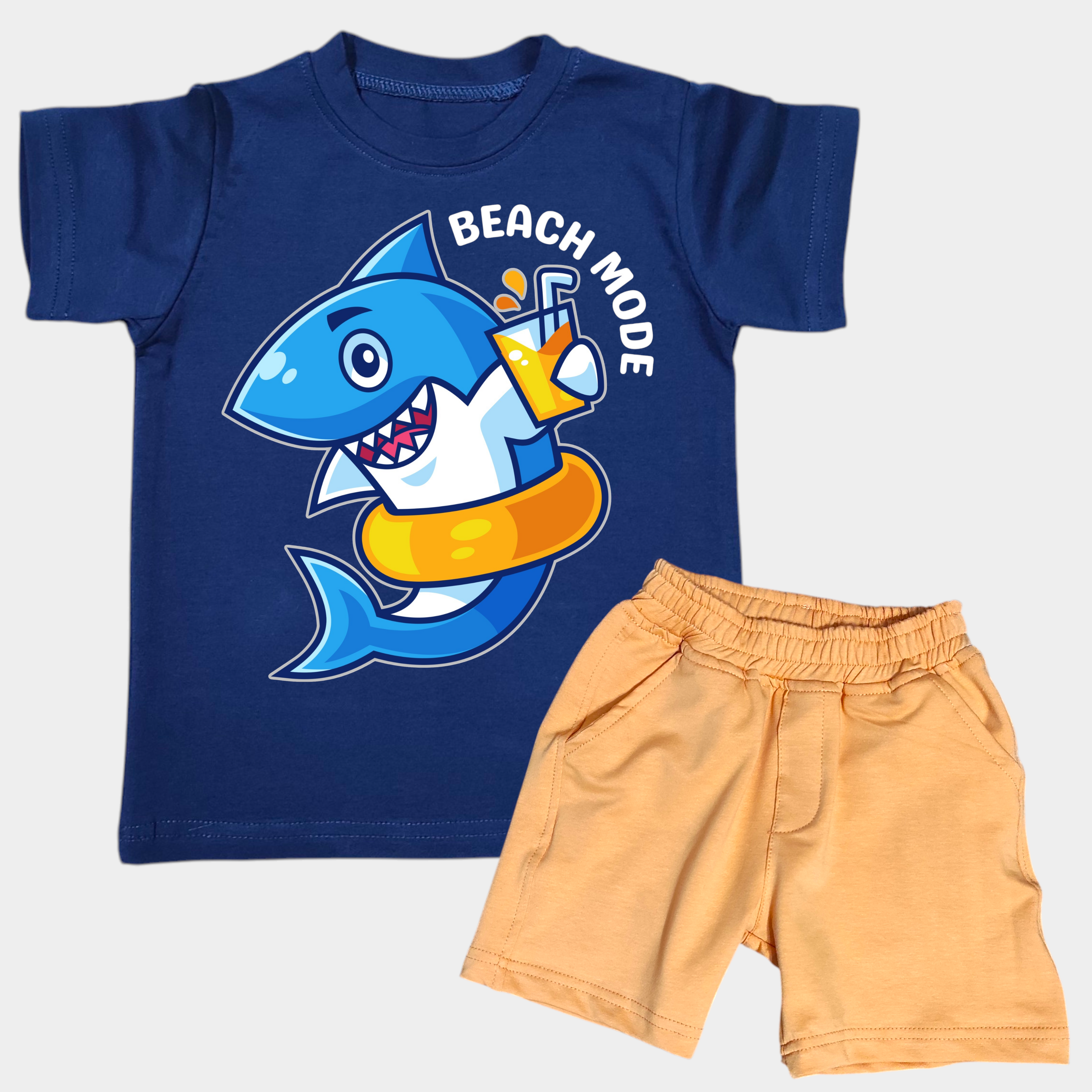 طقم كحلي في مشمشي