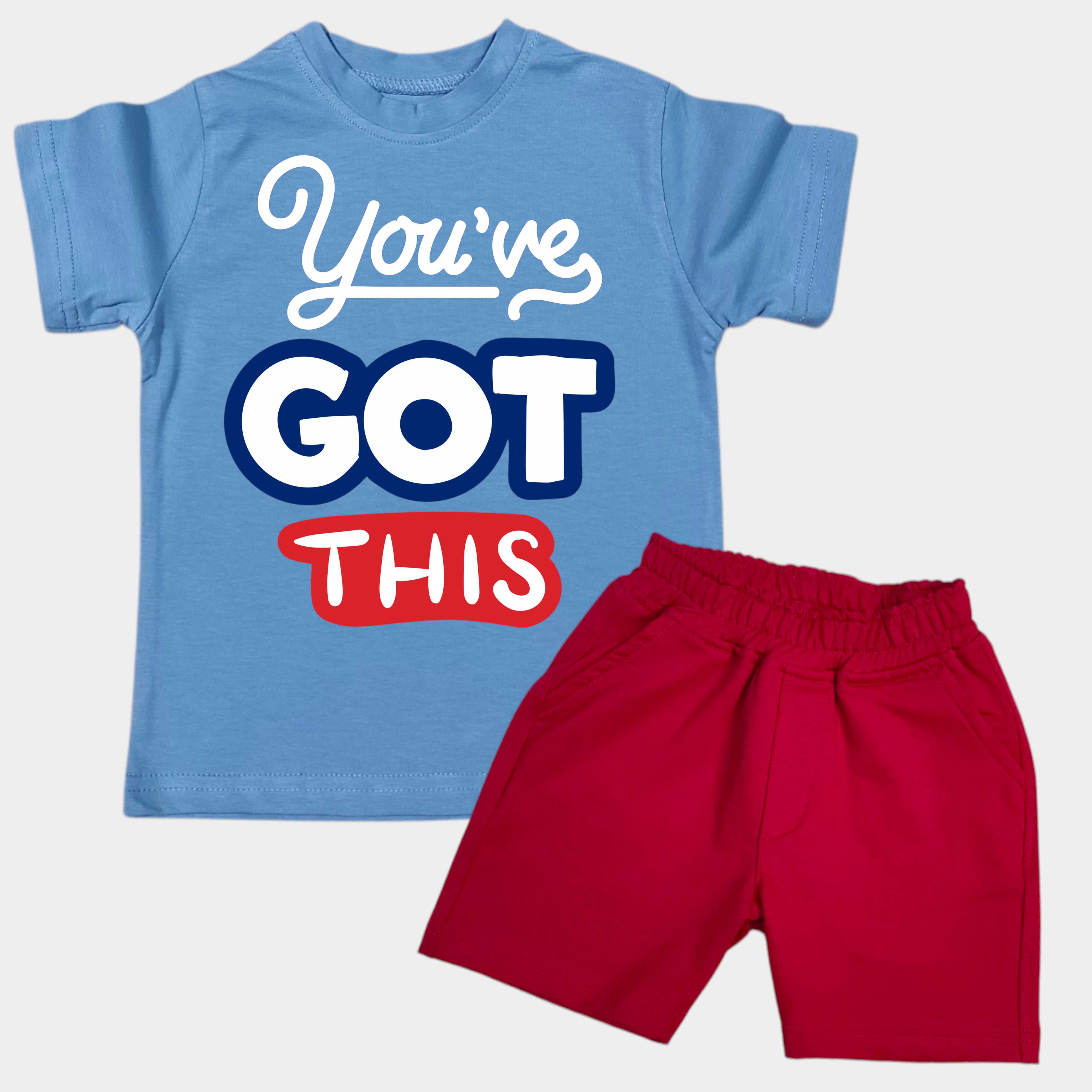 طقم سماوي في أحمر