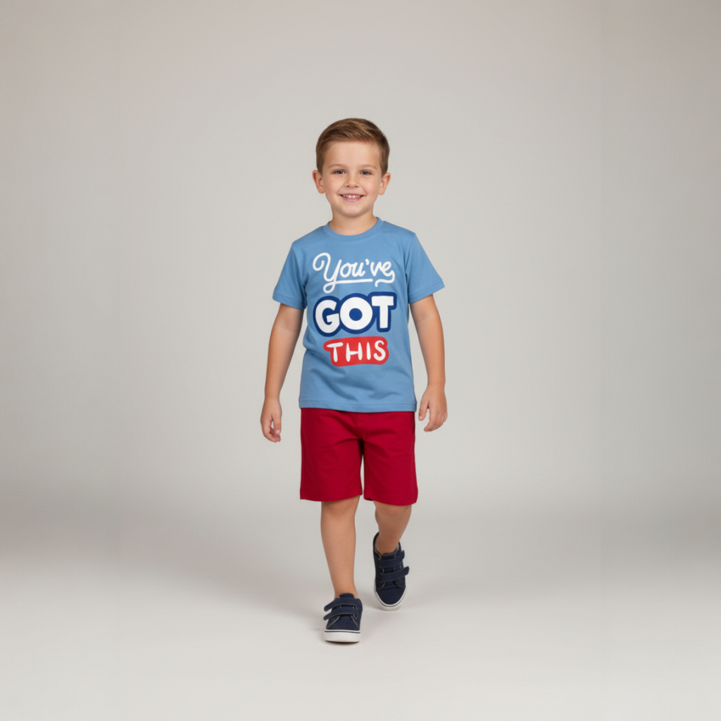 طقم سماوي في أحمر